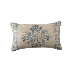Cushion Cover Blue Aristo Damask Imperial Grace