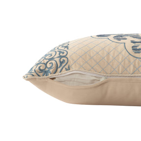 Cushion Cover Blue Aristo Damask Imperial Grace