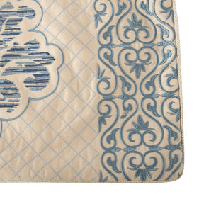 Cushion Cover Blue Aristo Damask Imperial Grace