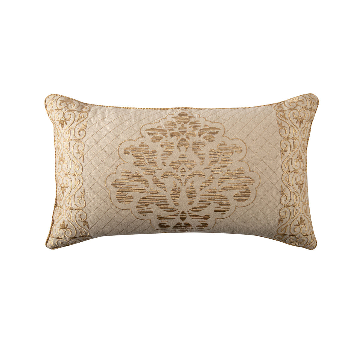 Cushion Cover Gold Aristo Damask Imperial Grace