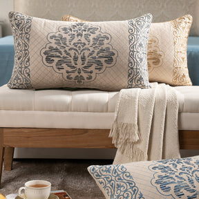 Cushion Cover Gold Aristo Damask Imperial Grace