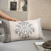 Cushion Cover Grey Aristo Damask Imperial Grace