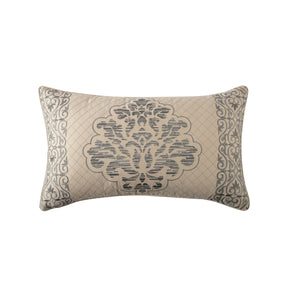 Cushion Cover Grey Aristo Damask Imperial Grace