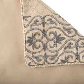 Cushion Cover Grey Aristo Damask Imperial Grace
