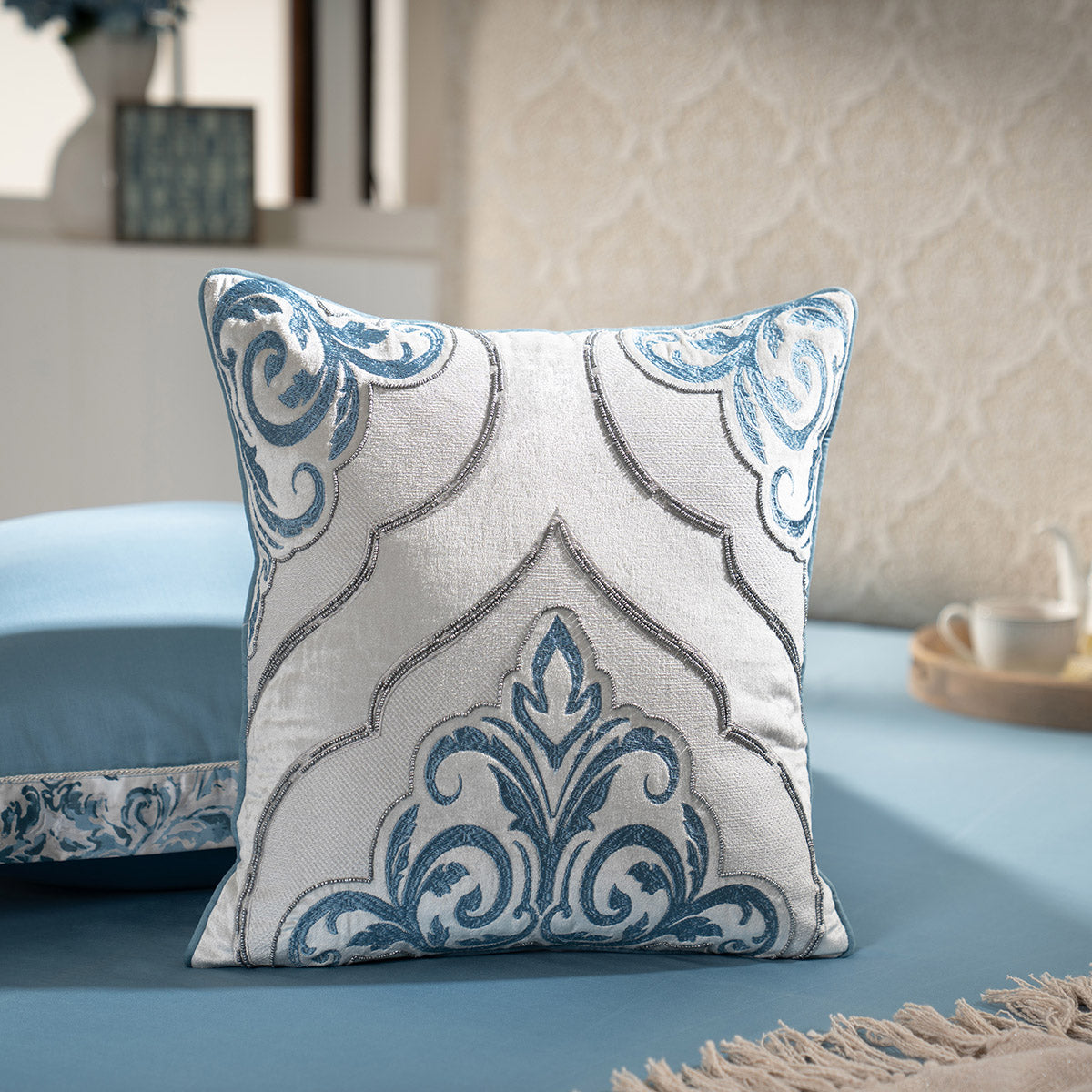 Cushion Cover Blue Cadenza Imperial Grace