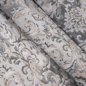 Duvet Cover with Pillow Case 100% Cotton Grey Aquarelle Imperial Grace