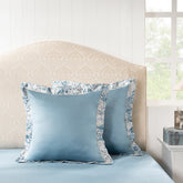 Pillow Case Euro Set 100% Cotton Blue Aquarelle Imperial Grace