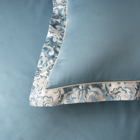 Pillow Case Euro Set 100% Cotton Blue Aquarelle Imperial Grace