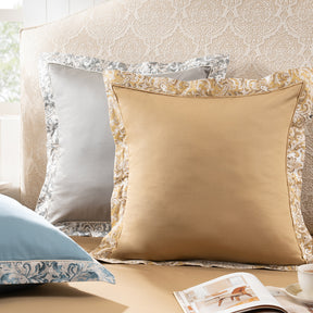 Pillow Case Euro Set 100% Cotton Blue Aquarelle Imperial Grace