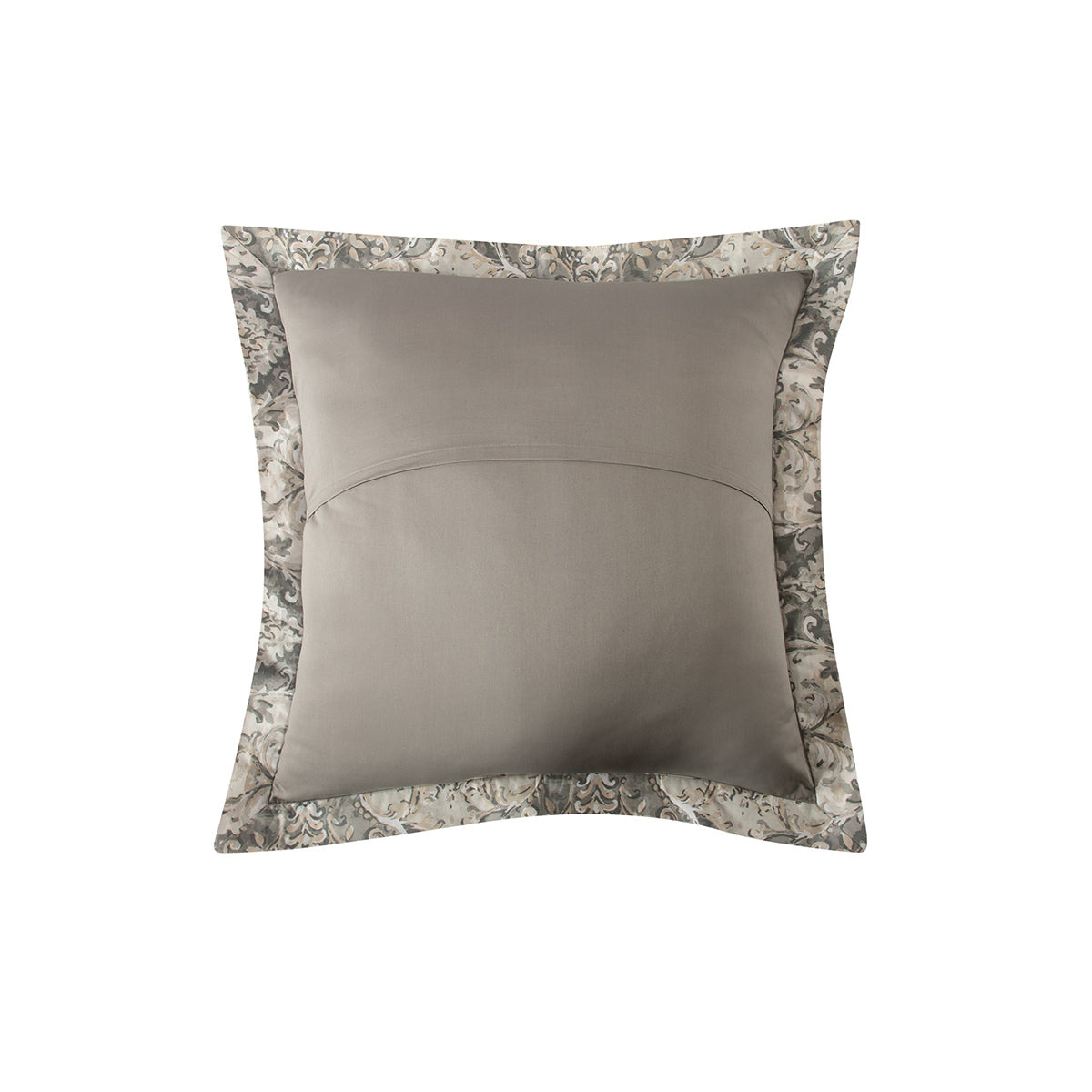 Pillow Case Euro Set 100% Cotton Grey Aquarelle Imperial Grace