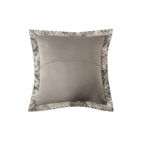 Pillow Case Euro Set 100% Cotton Grey Aquarelle Imperial Grace