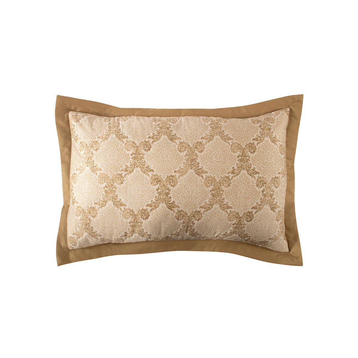 Pillow Sham Set 100% Cotton Gold Damascene Imperial Grace