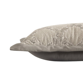Pillow Sham Set 100% Cotton Grey Damascene Imperial Grace