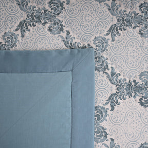 Quilt 100% Cotton Blue Damascene Imperial Grace