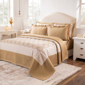 Quilt 100% Cotton Gold Damascene Imperial Grace