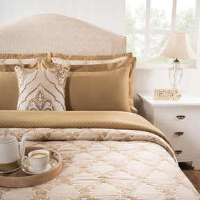 Quilt 100% Cotton Gold Damascene Imperial Grace