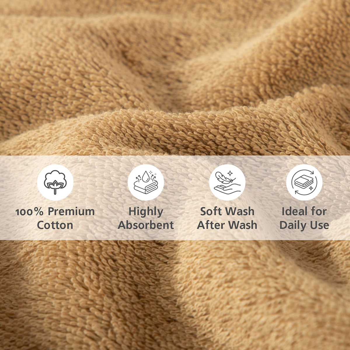 Towel 100% Cotton Gold Lacette Imperial Grace