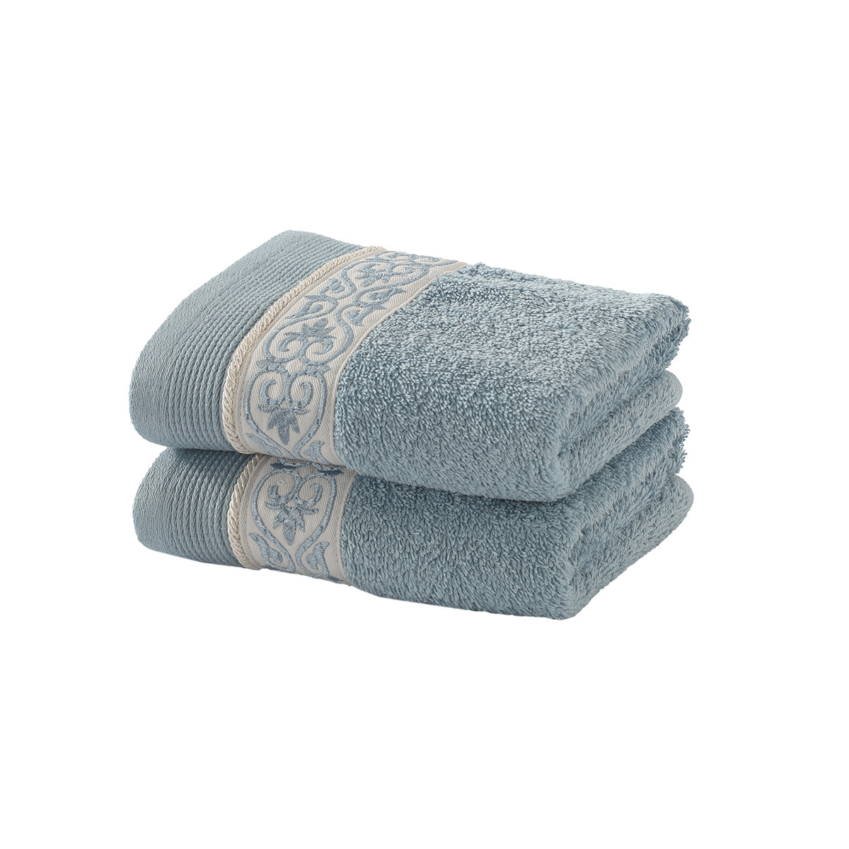 Towel 100% Cotton Blue Lacette Imperial Grace