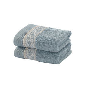 Towel 100% Cotton Blue Lacette Imperial Grace