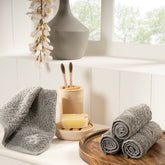 Towel 100% Cotton Grey Lacette Imperial Grace