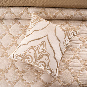 Quilt Set 100% Cotton 8Pcs Gold Damascene Imperial Grace