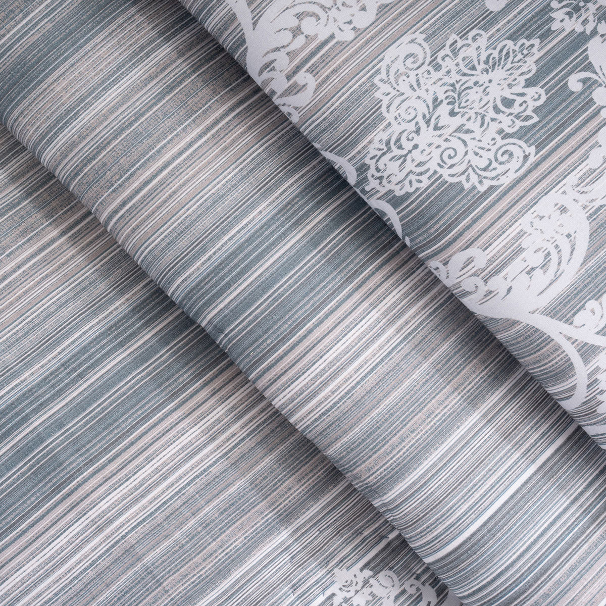 Quilt Set 100% Cotton 8Pcs Blue Veloura Imperial Grace