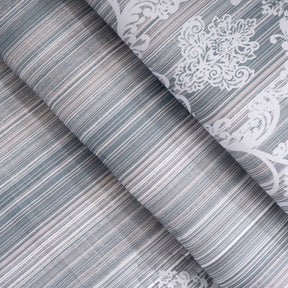 Quilt Set 100% Cotton 8Pcs Blue Veloura Imperial Grace