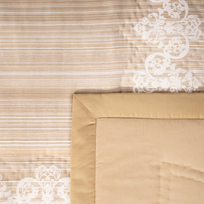Quilt Set 100% Cotton 8Pcs Gold Veloura Imperial Grace
