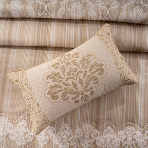 Quilt Set 100% Cotton 8Pcs Gold Veloura Imperial Grace