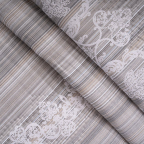 Quilt Set 100% Cotton 8Pcs Grey Veloura Imperial Grace