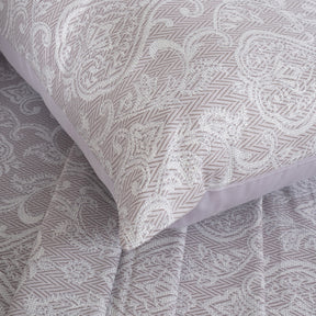 Bedsheet with Pillow Case Purple 100% Cotton Imperio