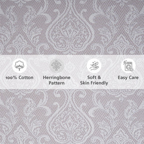 Bedsheet with Pillow Case Purple 100% Cotton Imperio