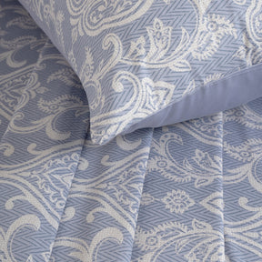 Bedsheet with Pillow Case Blue 100% Cotton Imperio