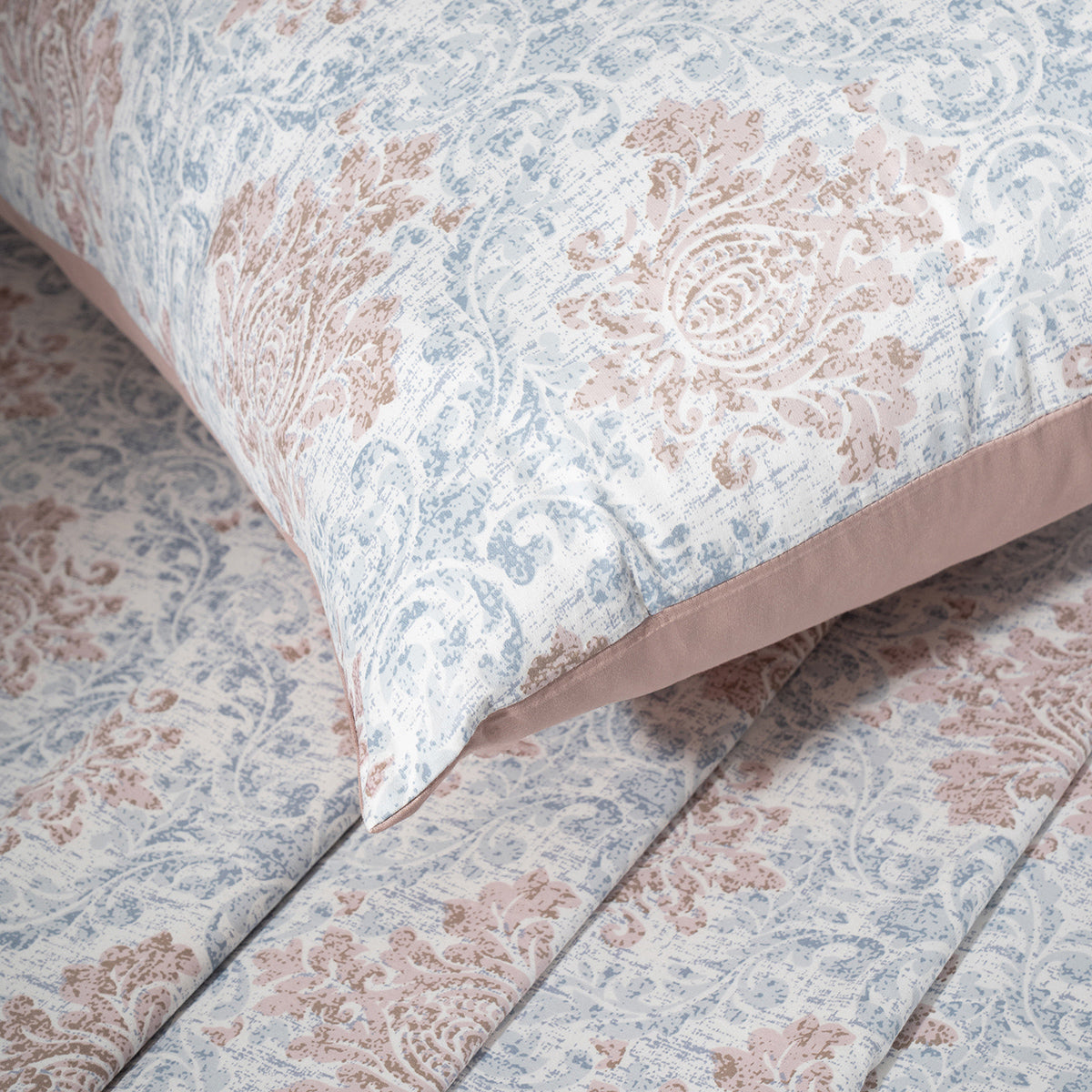 Bedsheet with Pillow Case Tan 100% Cotton Montclair