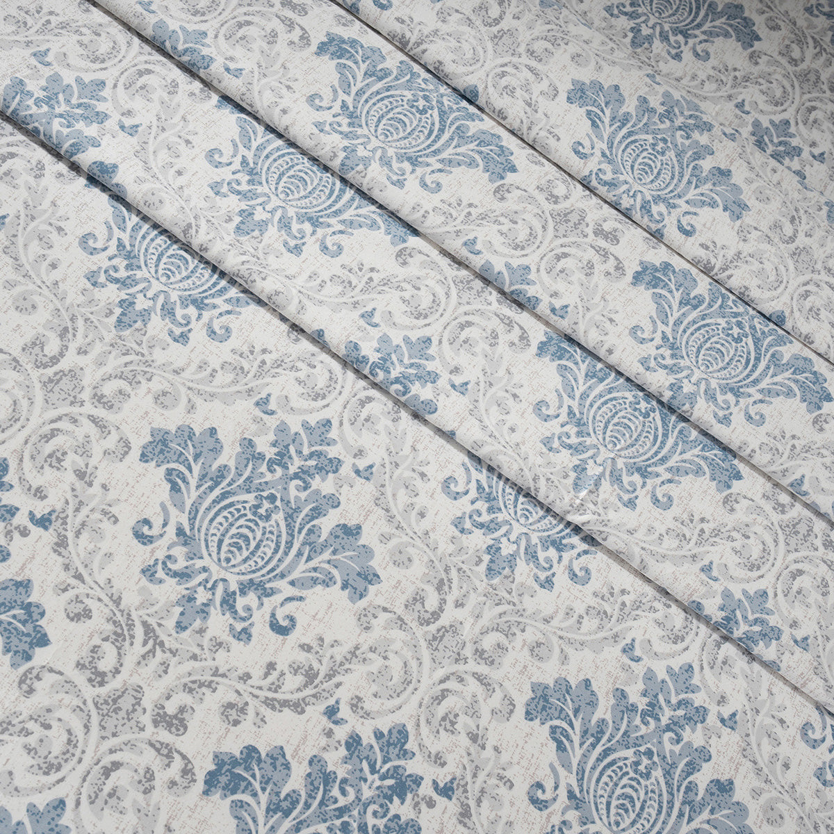 Bedsheet with Pillow Case Blue 100% Cotton Montclair