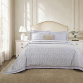 8 Pcs Duvet Cover Set 100% Cotton Purple Imperio