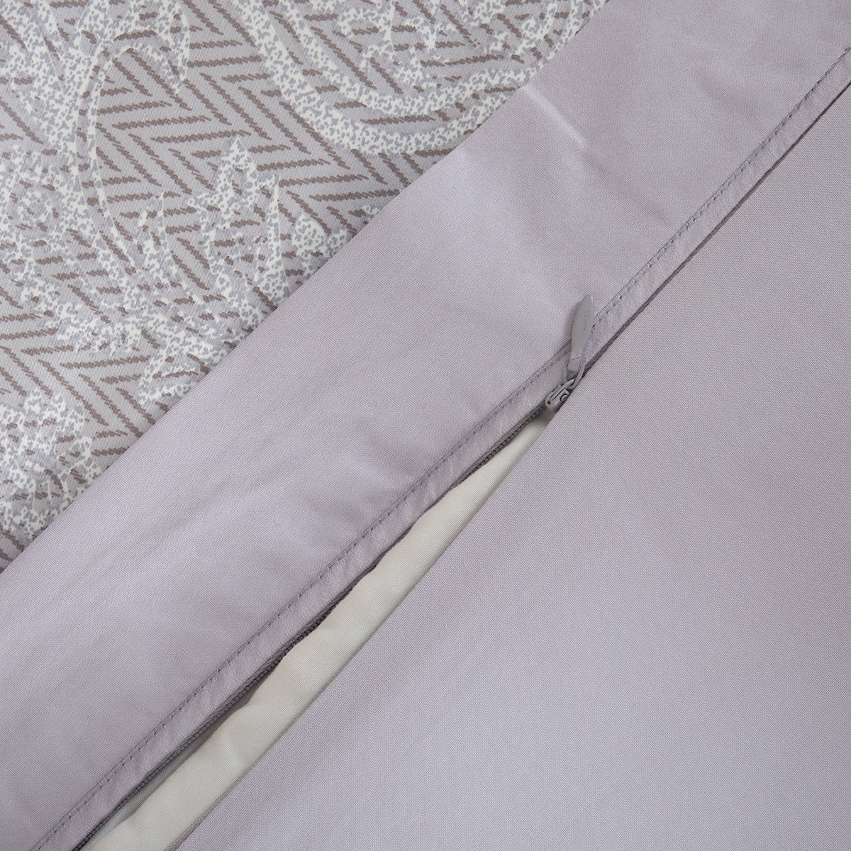 8 Pcs Duvet Cover Set 100% Cotton Purple Imperio