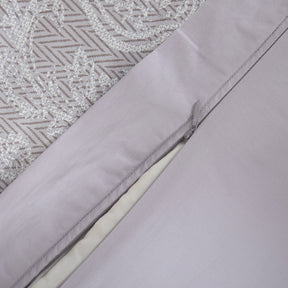 8 Pcs Duvet Cover Set 100% Cotton Purple Imperio