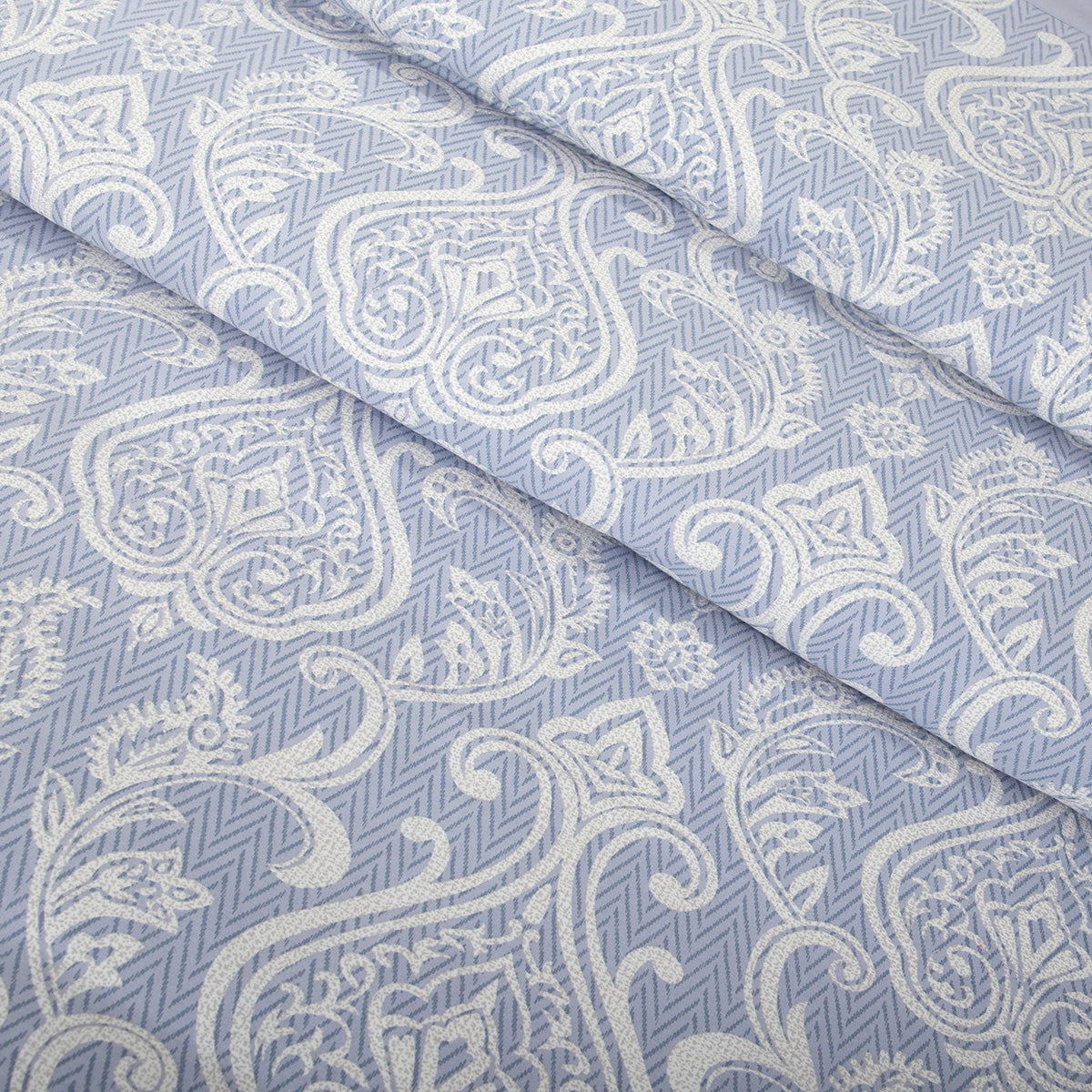 8 Pcs Duvet Cover Set 100% Cotton Blue Imperio