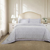 Duvet Cover with Pillow Case Purple 100% Cotton Imperio