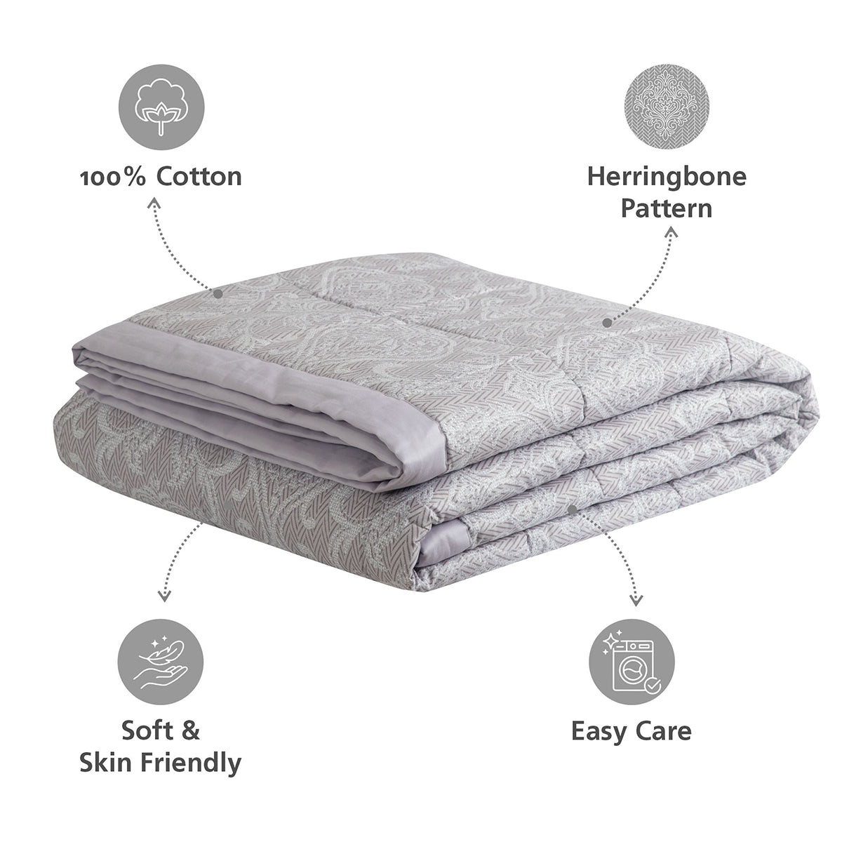 Quilt/Quilted Bed Cover Purple Imperio