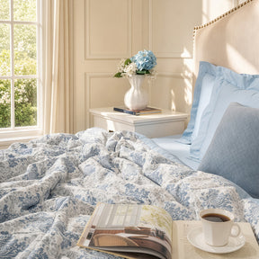 Quilt/Quilted Bed Cover Blue Montclair