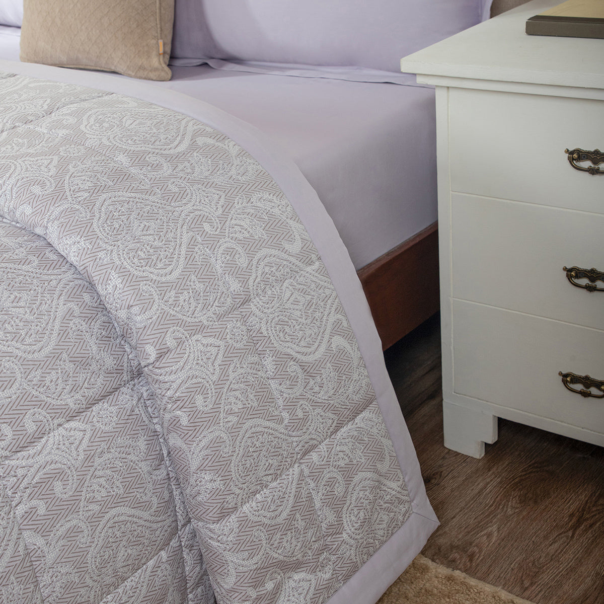 6 Pcs Quilt/Quilted Bed Cover Set Purple Imperio