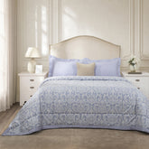 6 Pcs Quilt/Quilted Bed Cover Set Blue Imperio