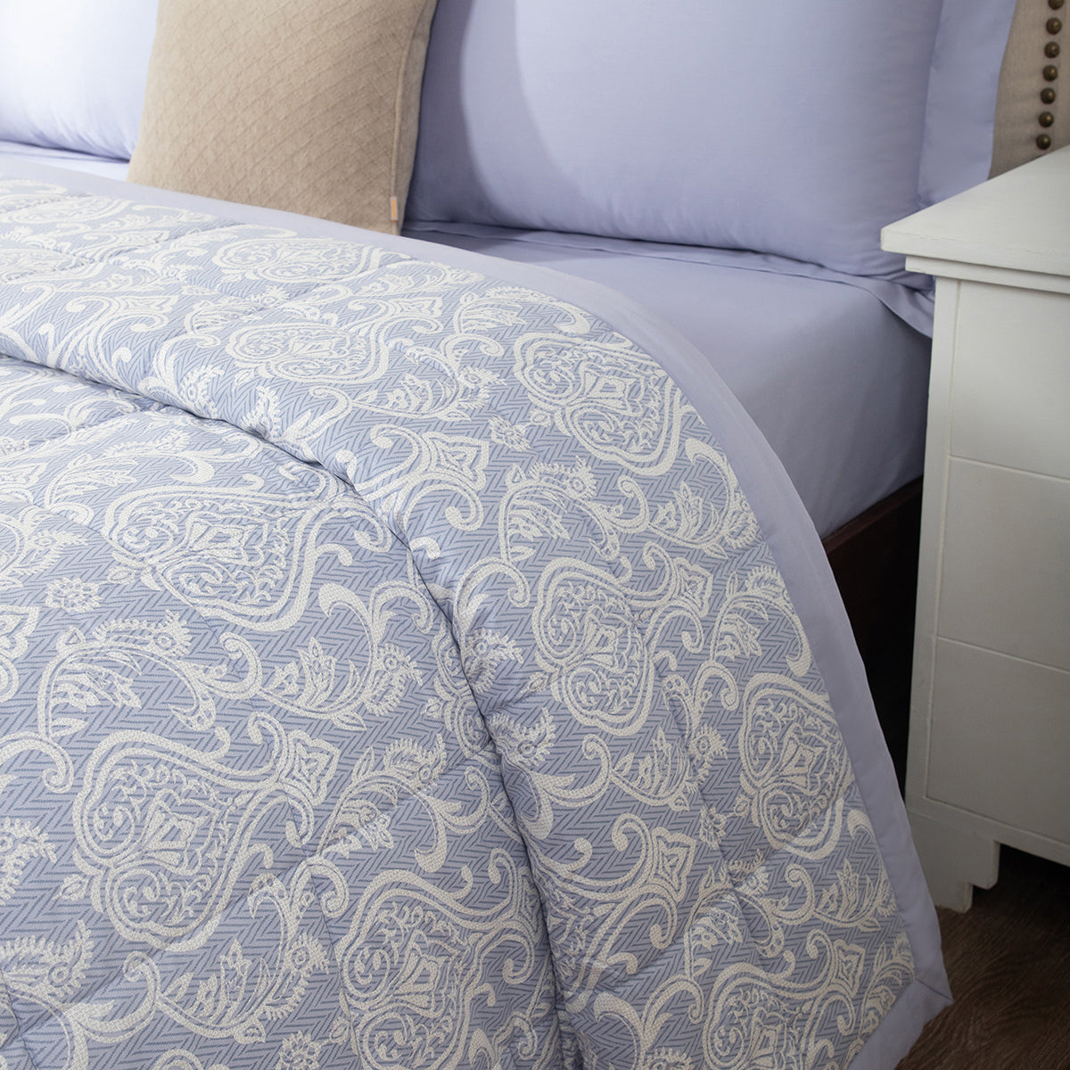 6 Pcs Quilt/Quilted Bed Cover Set Blue Imperio
