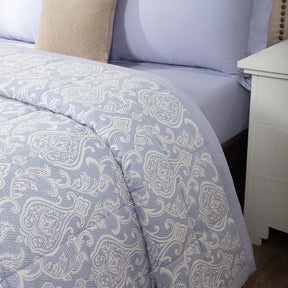 6 Pcs Quilt/Quilted Bed Cover Set Blue Imperio