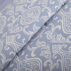 6 Pcs Quilt/Quilted Bed Cover Set Blue Imperio