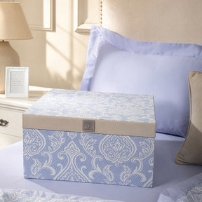 6 Pcs Quilt/Quilted Bed Cover Set Blue Imperio