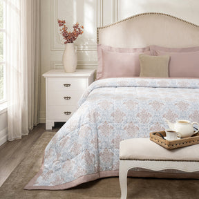 6 Pcs Quilt/Quilted Bed Cover Set Tan Montclair