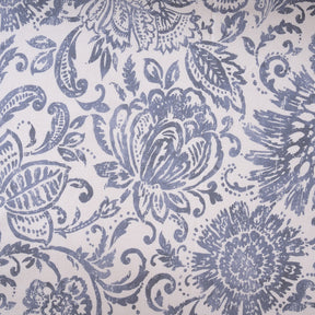 Bedsheet with Pillow Case 100% Cotton Brushed Jacobean Heritage Garden Dark Denim